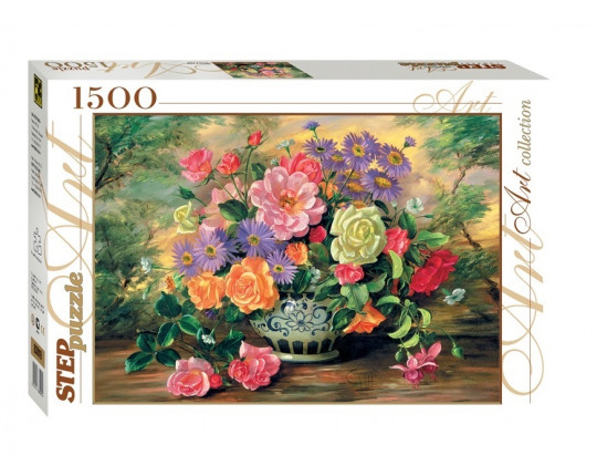 Пазл 1500 деталей "Цветы в вазе" Step Puzzle (83019)