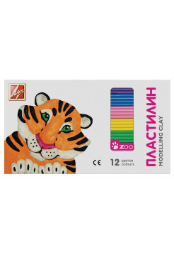 Пластилин "Zoo" (12 цветов, 162 гр) Луч
